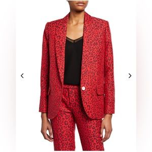 Zadig & Voltaire- Viking Leopard-Print Jacquard Jacket - excellent condition